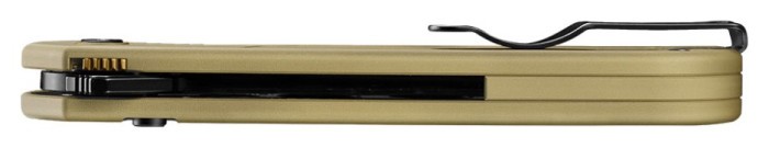 Ніж складаний туристичний Ruike P192-AY, (9.1 см) 14C28N / алюмінієвий сплав 6063, бронзовий