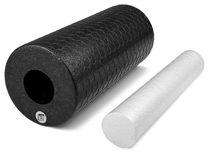 Масажний ролик EasyFit LightWeight 33х14 см з масажером для стоп 33х5 см, укр, укр