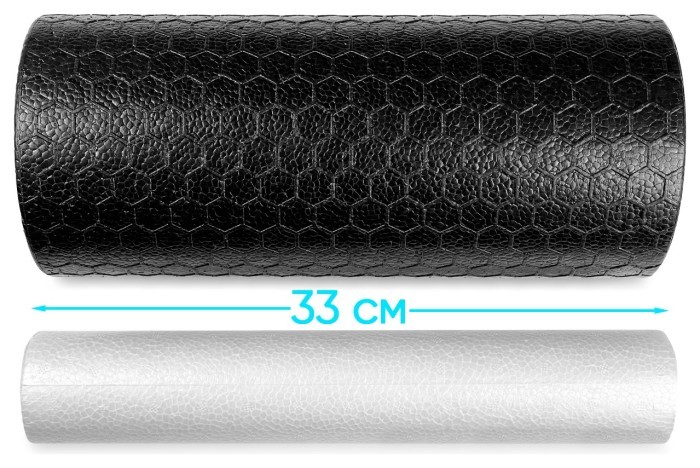 Масажний ролик EasyFit LightWeight 33х14 см з масажером для стоп 33х5 см