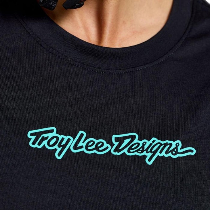 Джерси TLD WOMENS LILIUM RIDE SS TEE; SIGNATURE [BLACK] M