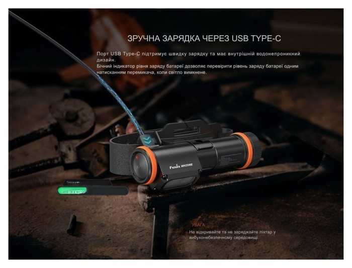 Фонарь налобный взрывобезопасный Fenix WH35RE