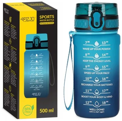 Бутылка для воды спортивная 4FIZJO 500 мл Sky Blue/Blue (P-5905973400732)