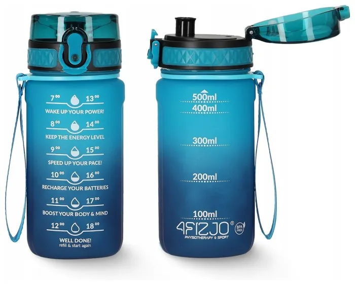 Бутылка для воды спортивная 4FIZJO 500 мл Sky Blue/Blue (P-5905973400732)