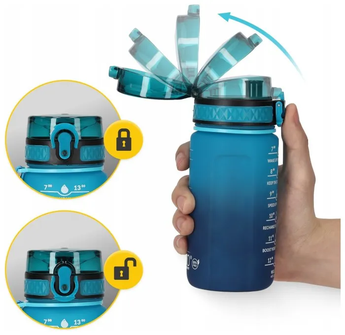 Бутылка для воды спортивная 4FIZJO 500 мл Sky Blue/Blue (P-5905973400732)