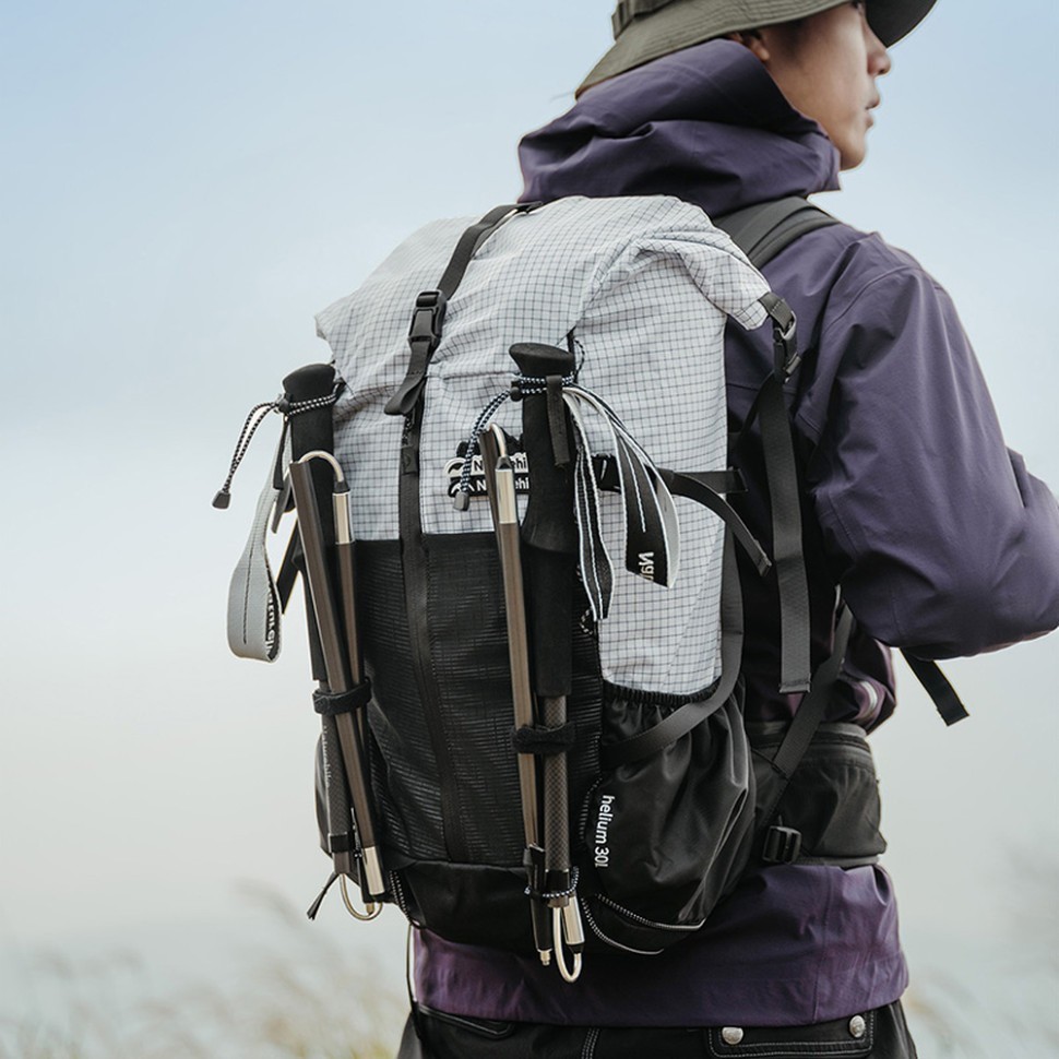 Трекинговая палка Naturehike CNK2450DS017, 130 см, серая