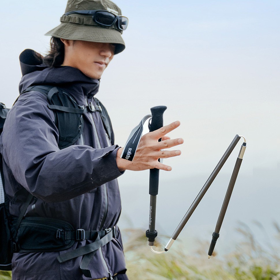 Трекинговая палка Naturehike CNK2450DS017, 130 см, серая