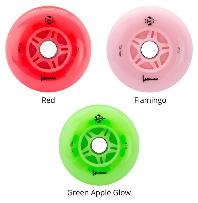 Колеса для роликів, що світяться FR Luminous 100mm 6шт