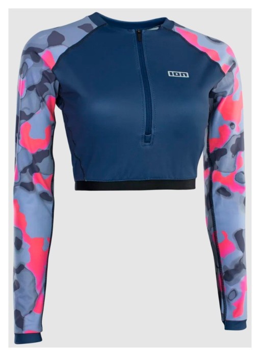 Гидромайка лайкра ION (48223-4191) Rashguard Shorty LS women 2025