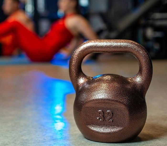 Гиря чавунна RN-SPORT 32 кг металева, колір бронза, укр, укр