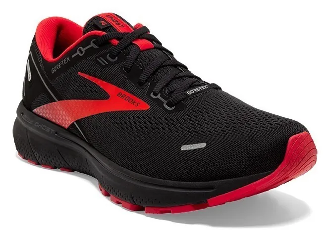 Кросівки чоловічі Brooks GHOST 14 GTX M 40 (7.0US) Black/blackened pearl/highriskred (1103681D004) (300мм black/blackened pearl/highriskred)
