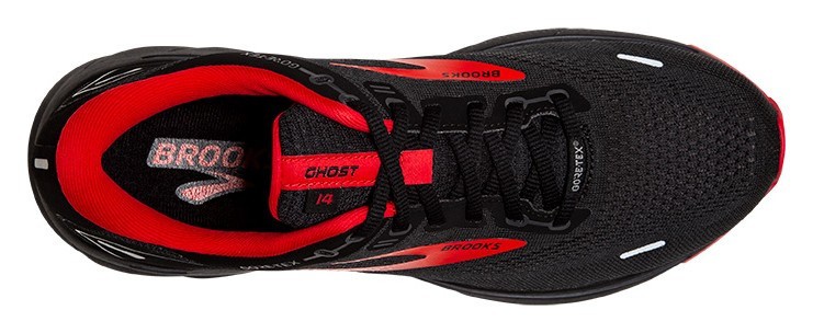 Кросівки чоловічі Brooks GHOST 14 GTX M 40 (7.0US) Black/blackened pearl/highriskred (1103681D004)