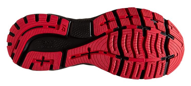 Кроссовки мужские Brooks GHOST 14 GTX M 40 (7.0US) Black/blackened pearl/highriskred (1103681D004)