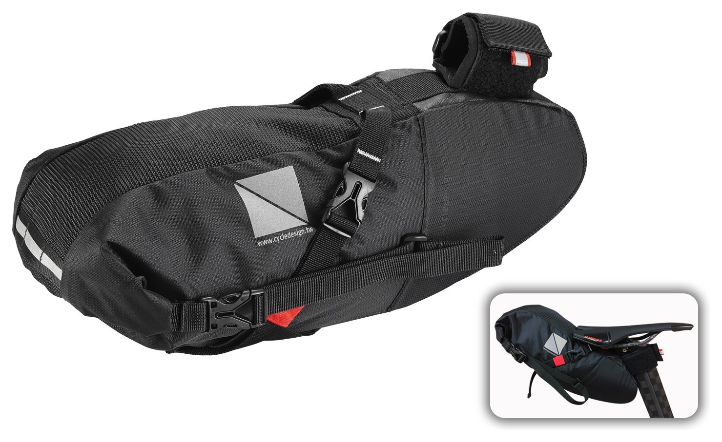 Сумка подседельная Cycledesign R-TRAVEL M Black (BG0149)