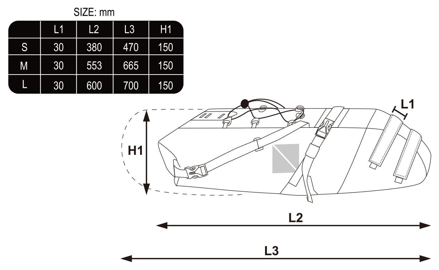 Сумка подседельная Cycledesign R-TRAVEL M Black (BG0149)