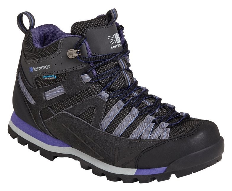 Ботинки трекинговые женские Karrimor SPIKE MID 3 WEATHERTITE W 37 (4.0UK) Black/purple (K951-BKP)