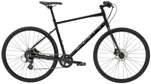Велосипед 28" Marin Presidio 1 рама - M 2025 Gloss Metallic Black/Charcoal/Blue — 
