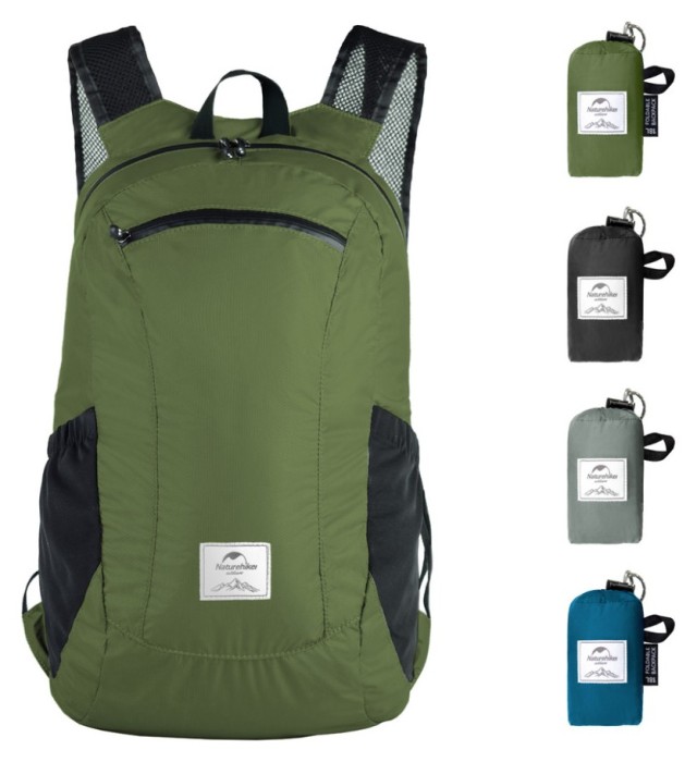 Рюкзак компактний надлегкий Naturehike Ultralight Naturehike NH17A012-B, 18 л, зелений