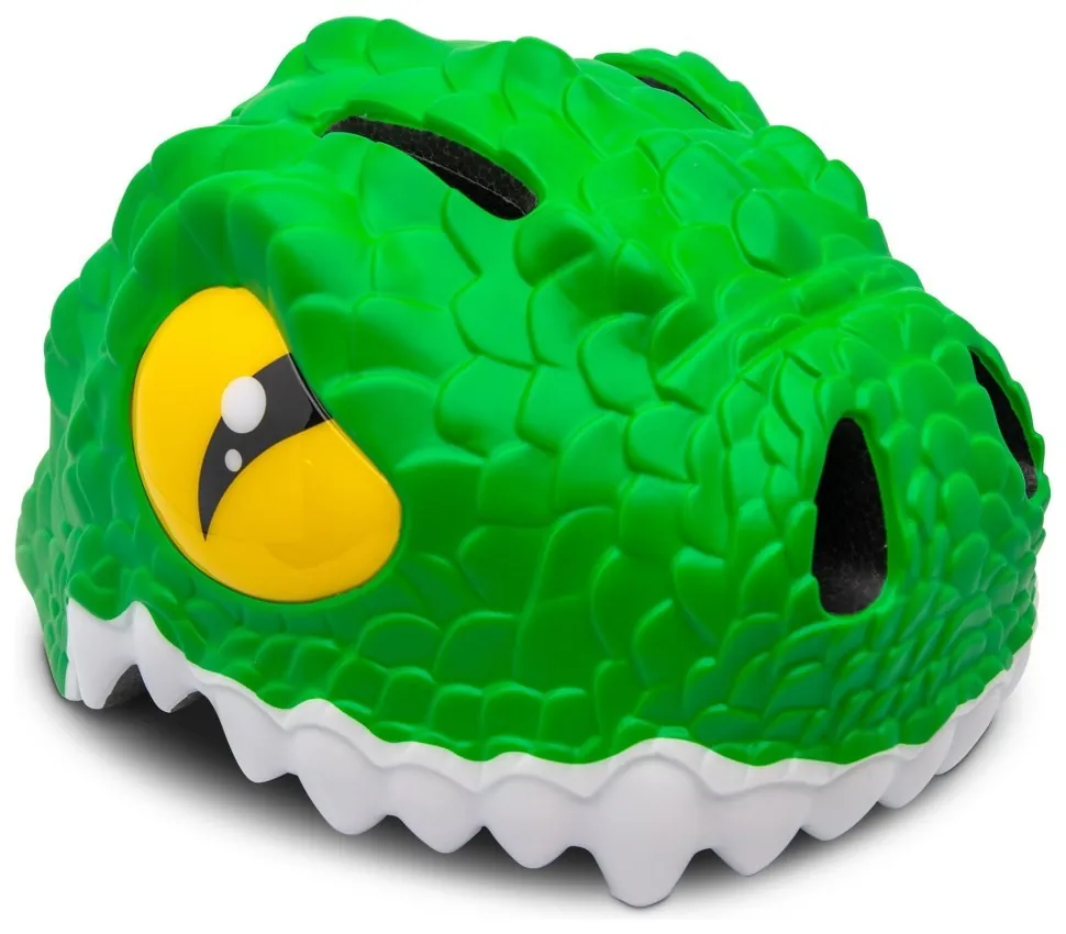 Шолом Crazy Safety Crocodile Green (23,5 см x 19,5 см x 18,5 см 49-55 см регульований Зелений)