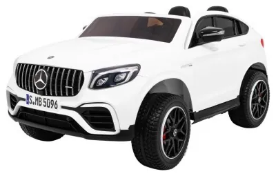 Дитяча акумуляторна машинка Mercedes GLC 63S Біла