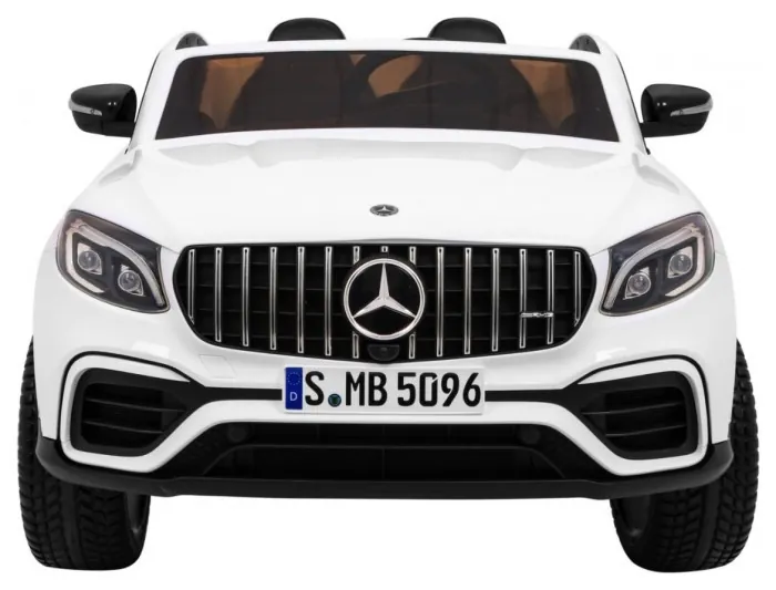 Дитяча акумуляторна машинка Mercedes GLC 63S Біла