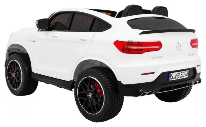 Дитяча акумуляторна машинка Mercedes GLC 63S Біла