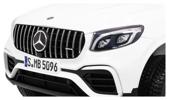 Дитяча акумуляторна машинка Mercedes GLC 63S Біла