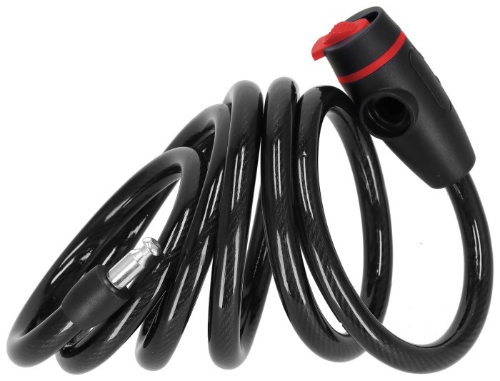 Велисипедный замок Springos трос 80 см под ключ BA0027 Black