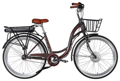 Велосипед уцінений з електроприводом 26" ST Dorozhnik eAQUAMARINE BH рама-17" 36B 13А*г 500Вт сірий YS 7810 з кошиком 2026
