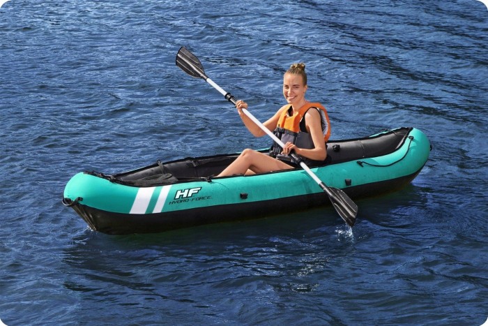 Надувной каяк Bestway Hydro-Force Ventura Elite X1 280 х 86 см, голубовато-черный