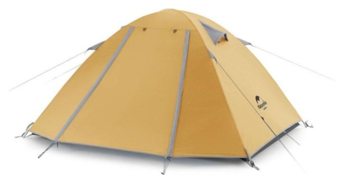 Намет тримісний Naturehike P-Series NH18Z033-P 210T/65D, жовтий, укр, укр