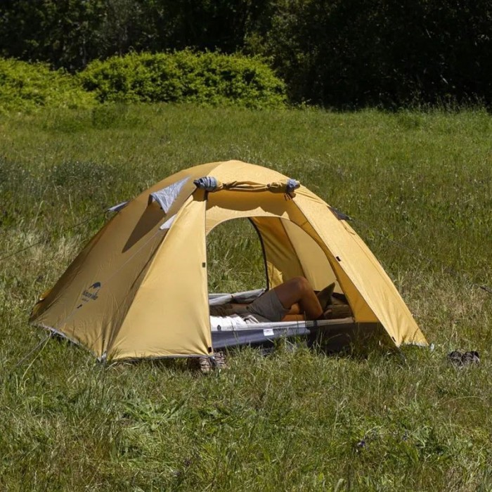 Намет тримісний Naturehike P-Series NH18Z033-P 210T/65D, жовтий, укр, укр