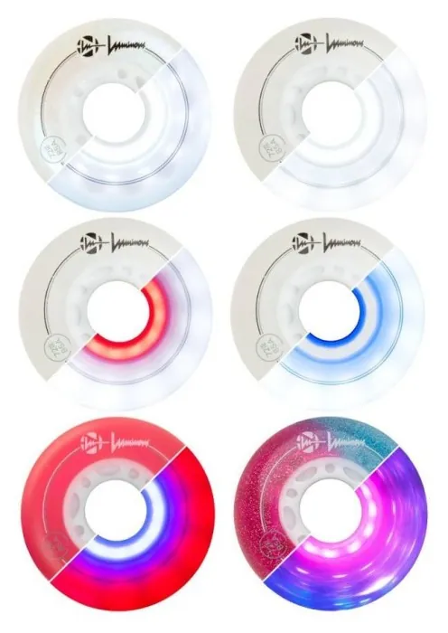 Колеса що світяться FR Skates Luminous Duo 72мм/80мм 4-Pack