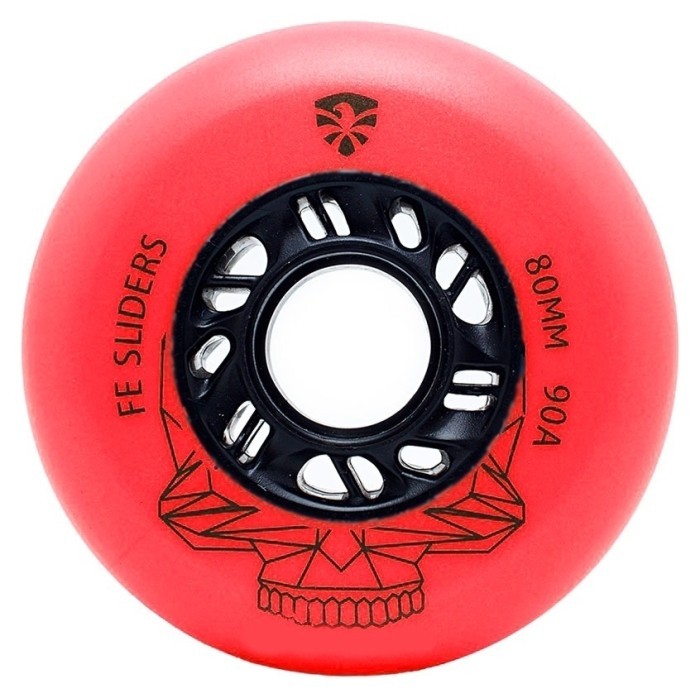 Колеса для роликовых коньков Flying Eagle Sliders красные 72 мм