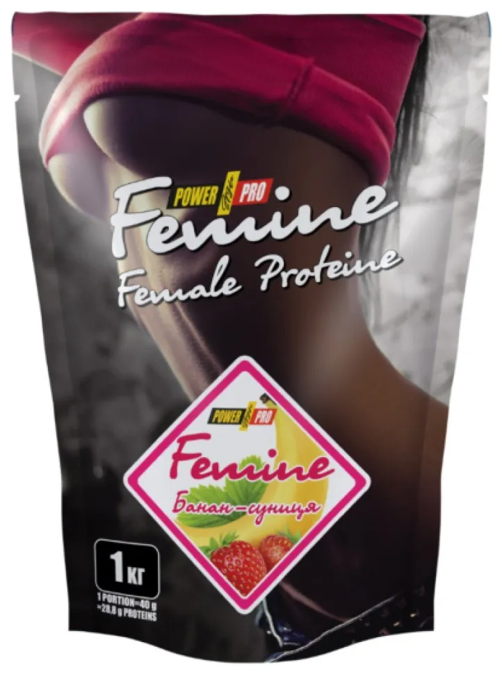 Femine Protein - 1000g Banan-Wild Strawberry