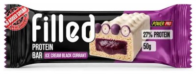 Filled Bar 27% - 10x50g Blackcurrant Ice Cream