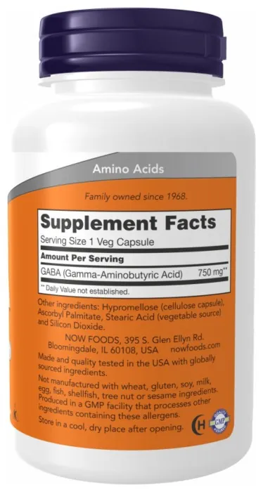 GABA 750 mg - 200 vcaps
