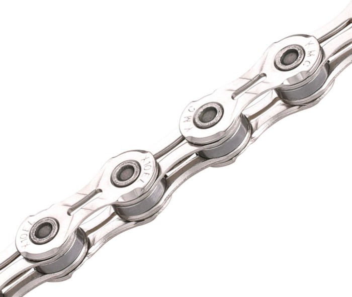 Цепь инд. 114 зв. 1/2x11/128 KMC X10EL-1, NPNP silver/silver