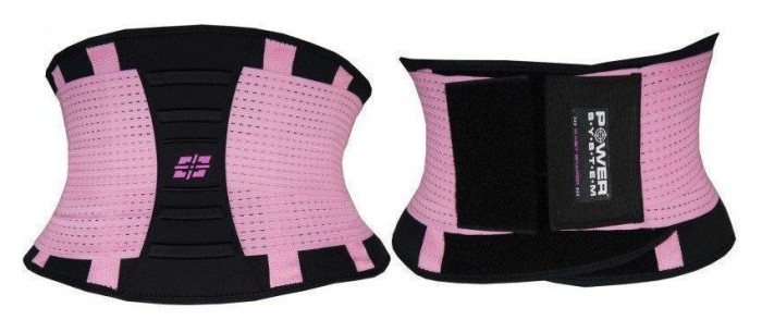 Пояс-корсет для підтримки спини Power System PS-6031 Waist Shaper Pink L/XL