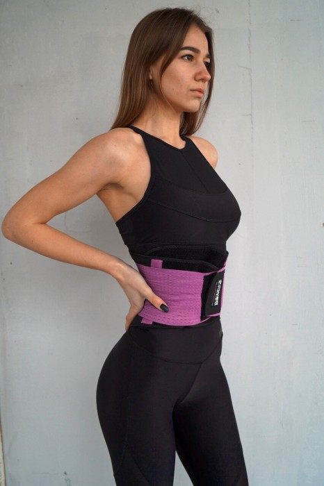 Пояс-корсет для підтримки спини Power System PS-6031 Waist Shaper Pink L/XL