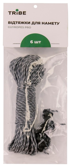 Комплект оттяжек для палатки Tribe Guyropes Pro T-AZ-0011-grey