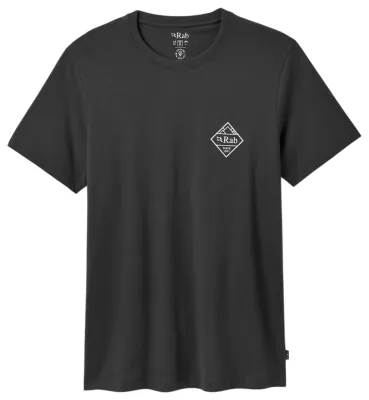 Футболка чоловіча Rab Stance Basecamp Badge Print Tee, Black Beluga