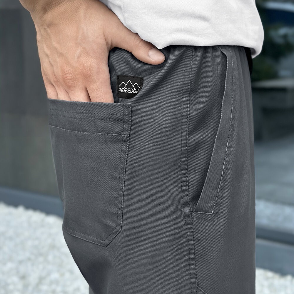 Джогери для чоловіків весняні Pobedov Vortex антрацит, укр, укр