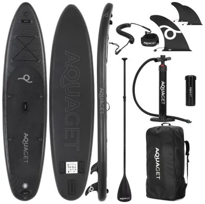Надувная доска SUP Aquaget 350 см с веслом AQ0040 Black