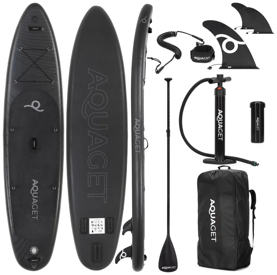 Надувна SUP дошка Aquaget 350 см з веслом AQ0040 Black (LFAQ0040)