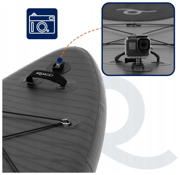 Надувная доска SUP Aquaget 350 см с веслом AQ0040 Black