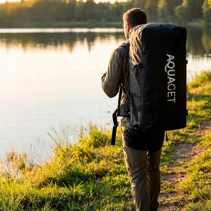 Надувная доска SUP Aquaget 350 см с веслом AQ0040 Black