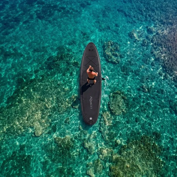 Надувная доска SUP Aquaget 350 см с веслом AQ0040 Black
