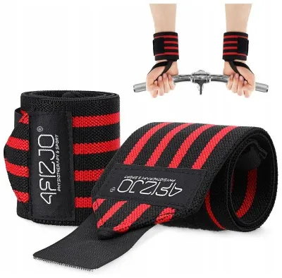 Бинты для запястий (кистовые бинты) 4FIZJO Wrist Wraps Black/Red (P-5907739313003)