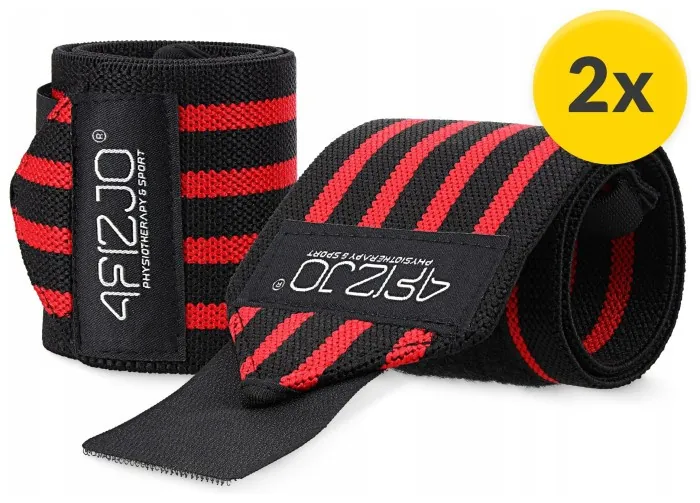 Бинты для запястий (кистовые бинты) 4FIZJO Wrist Wraps Black/Red (P-5907739313003)