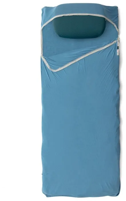 Вкладыш в спальник Sea to Summit Breeze Lightweight Liner, Rectangular w/ Pillow Sleeve 198 см, Cendre Blue